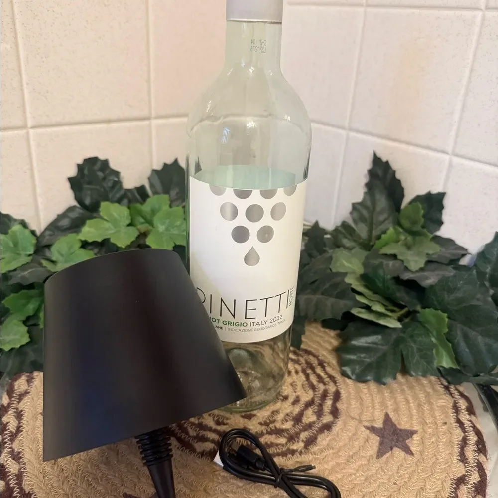 Wine Bottle Lamp Rechargeable Shade USB Touch On Off Ambient Light Bar Den